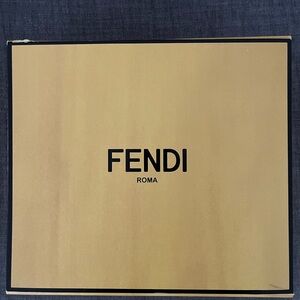 Fendi Gold Presentation Box 9.5x 8.5 , high 3.5 Gift Box